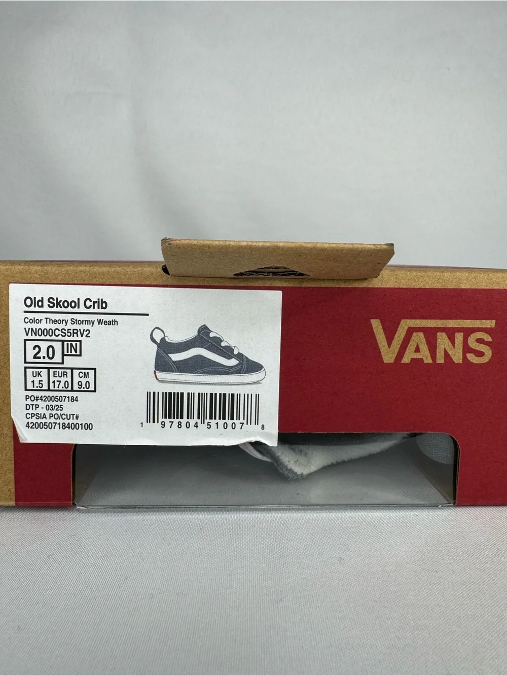 Vans Old Skool Crib Gray Classic Low-Top Shoe